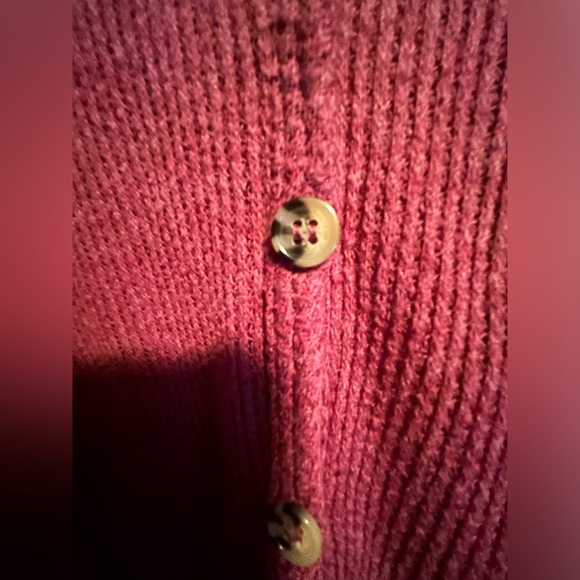 MUDD Oversized Burgundy Button Down - Picture 4 of 15